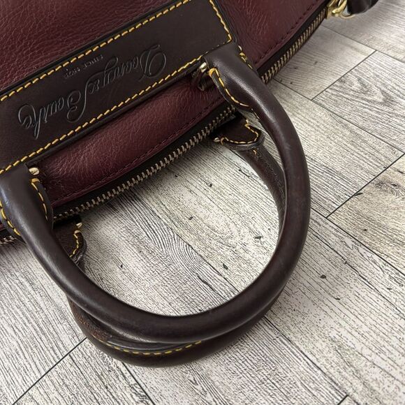 Dooney and Bourke Burgundy Leather Handbag - Picture 12 of 15